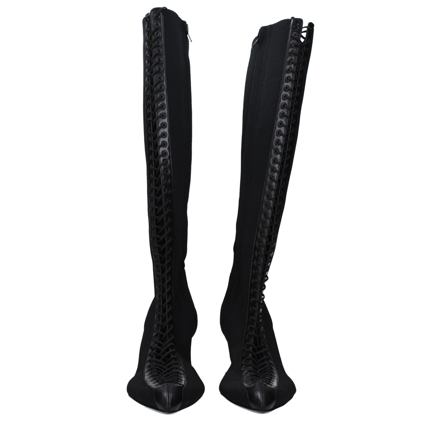 Givenchy Schwarze Schnürstiefel aus Stoff