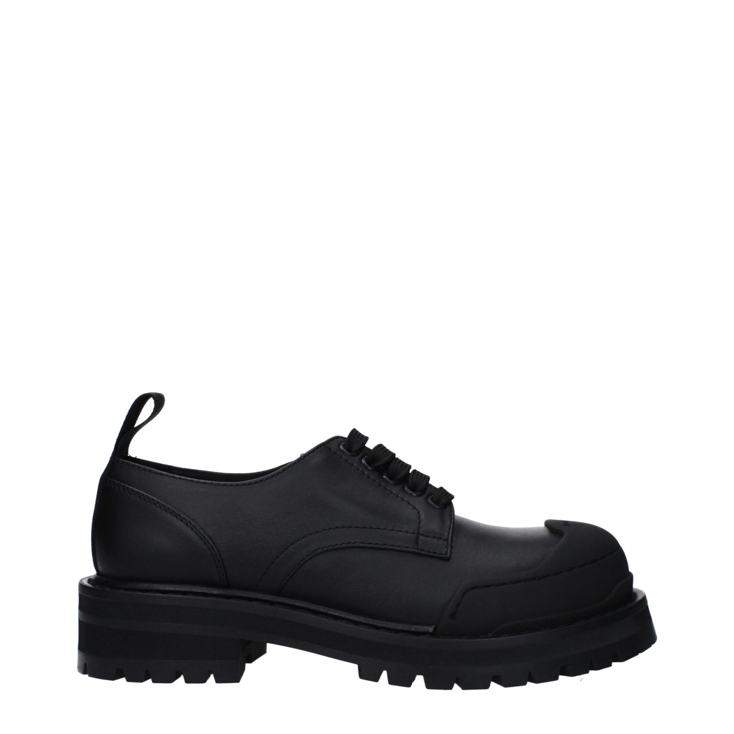 Marni Schwarze Leder Oxfords und Derbies
