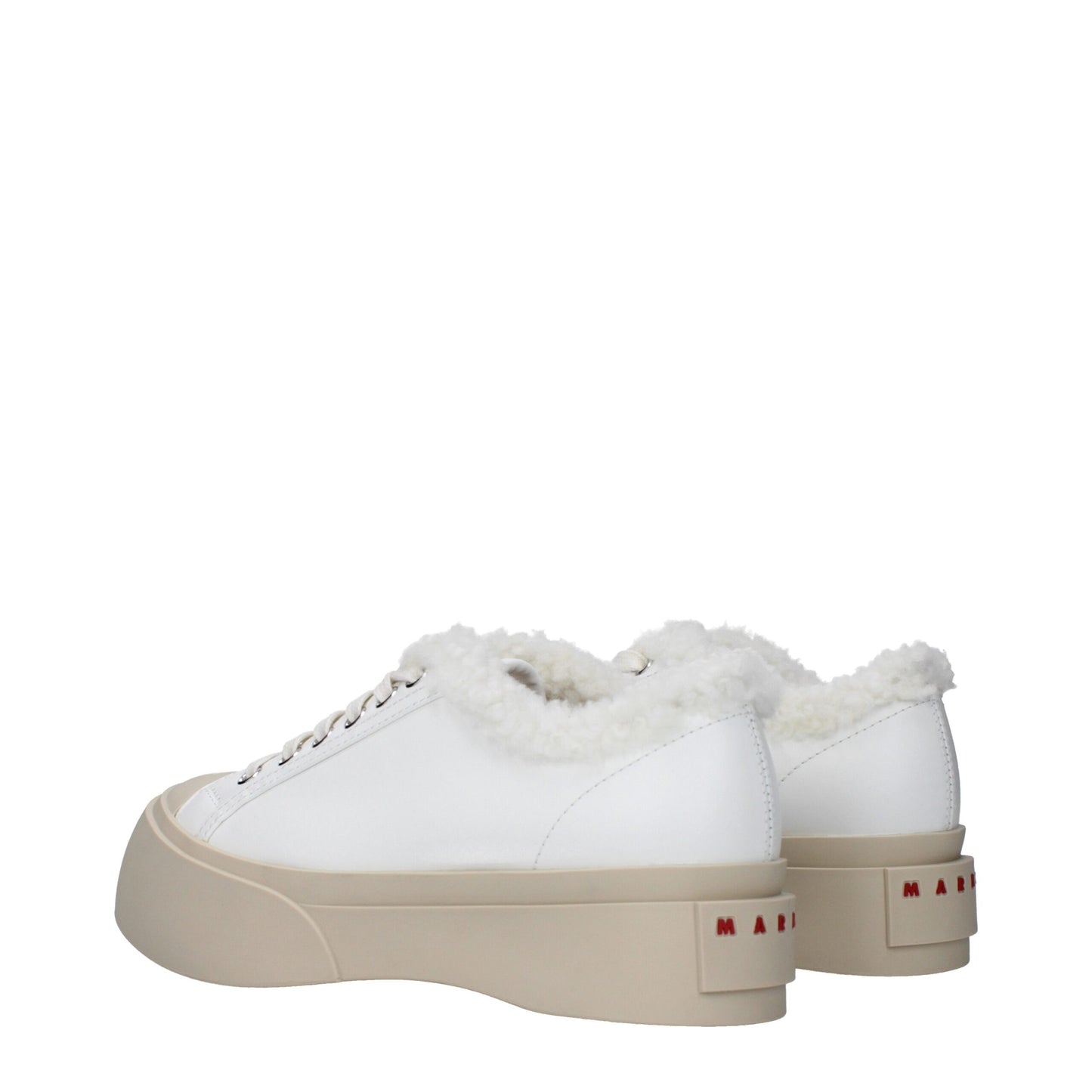Marni Weiße Leder-Low Tops