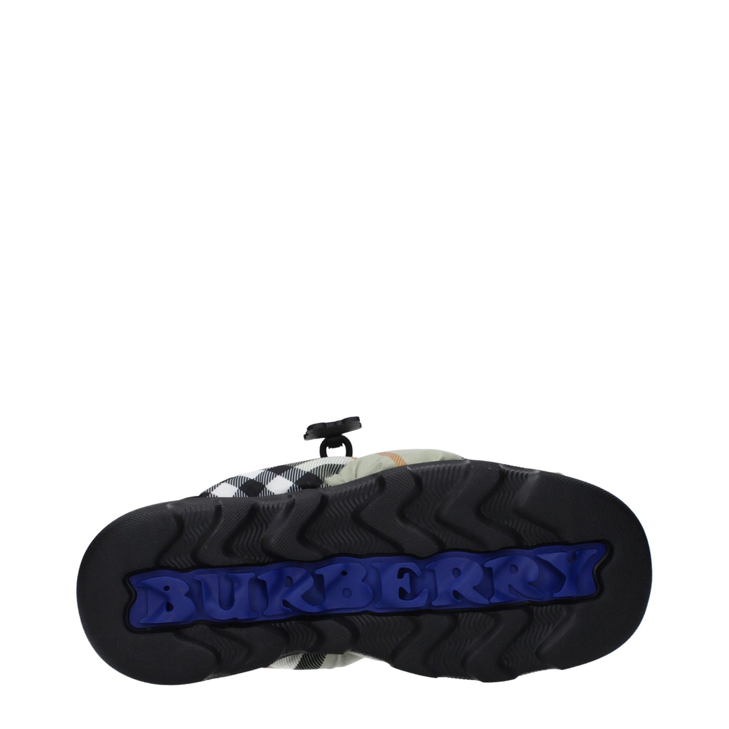 Burberry Slipper aus grünem Stoff