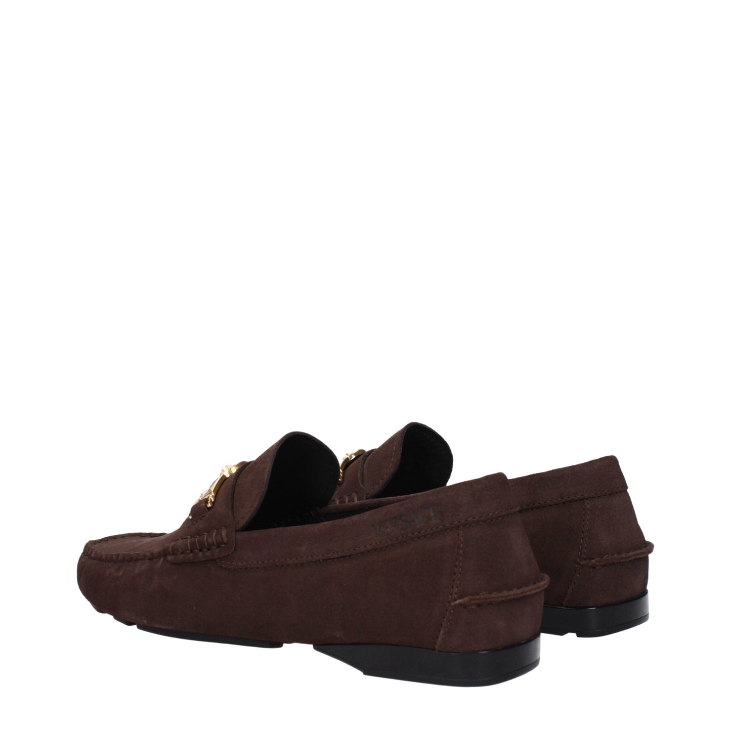 Versace Braune Leder Slipper