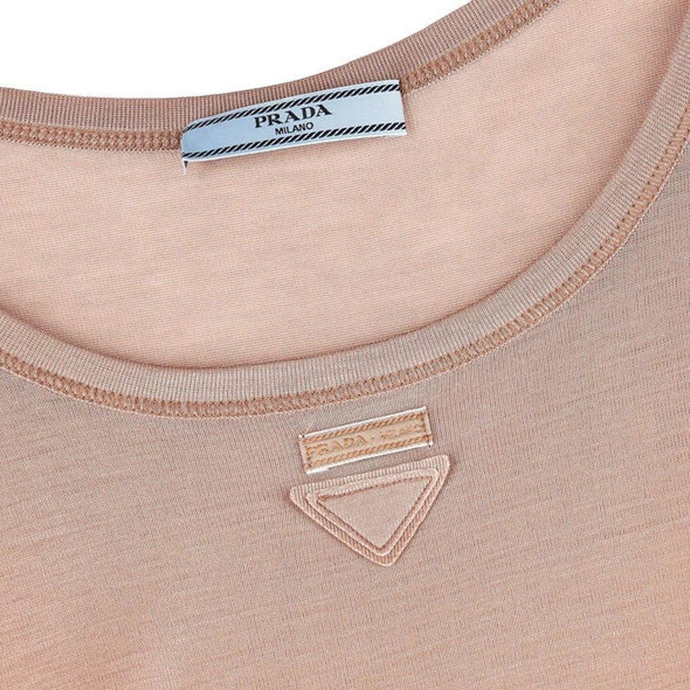 Prada Ärmelloses Logo-Top