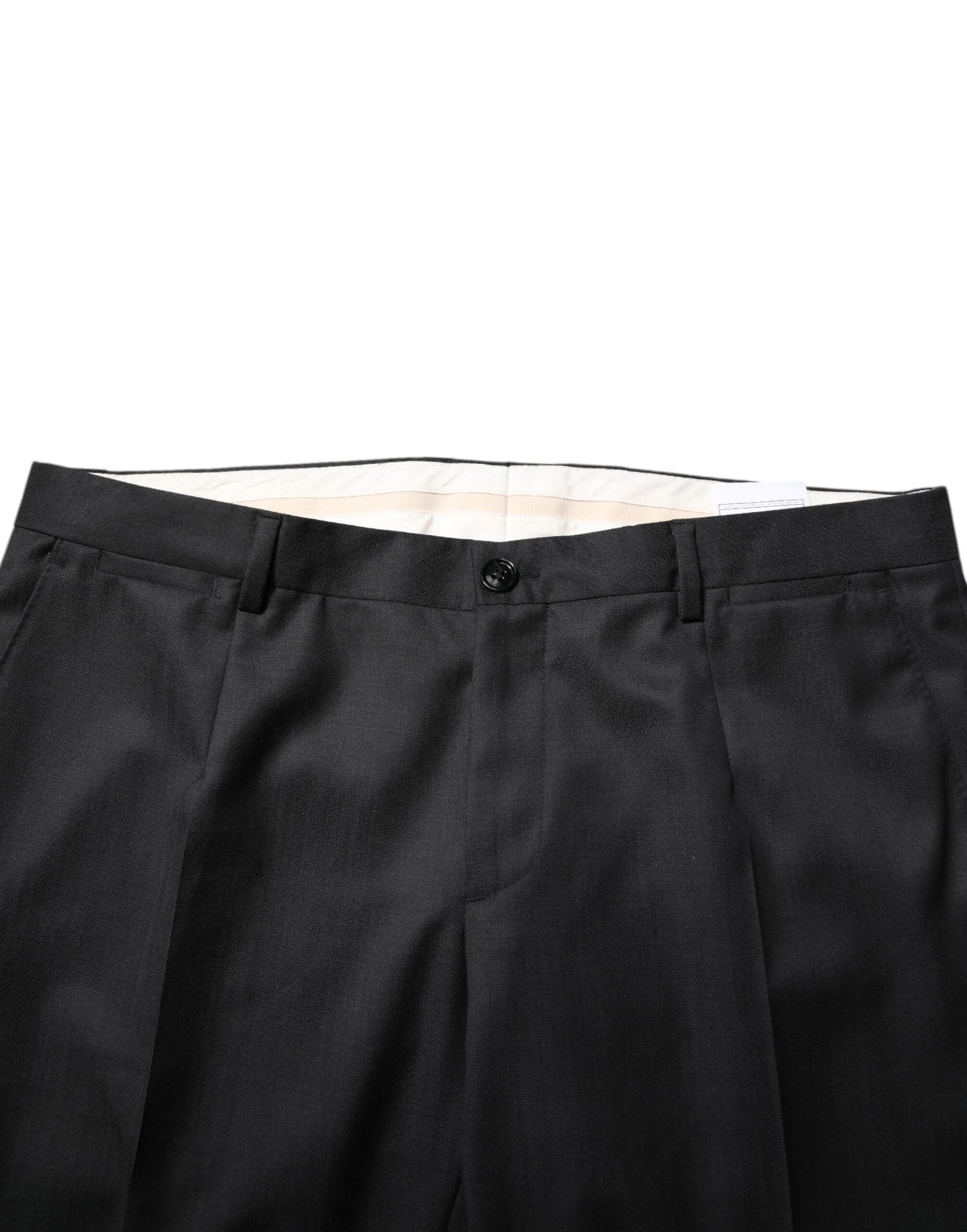 Dolce & Gabbana Dunkelgrauer einreihiger 2-teiliger Anzug aus Wolle