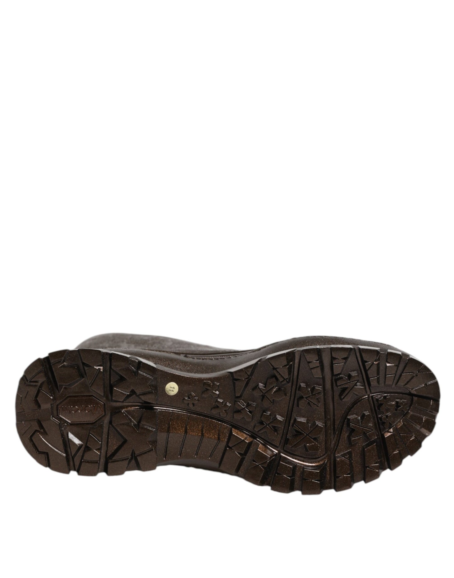 Dolce & Gabbana Metallic Braun Pull On Regen Stiefel Schuhe