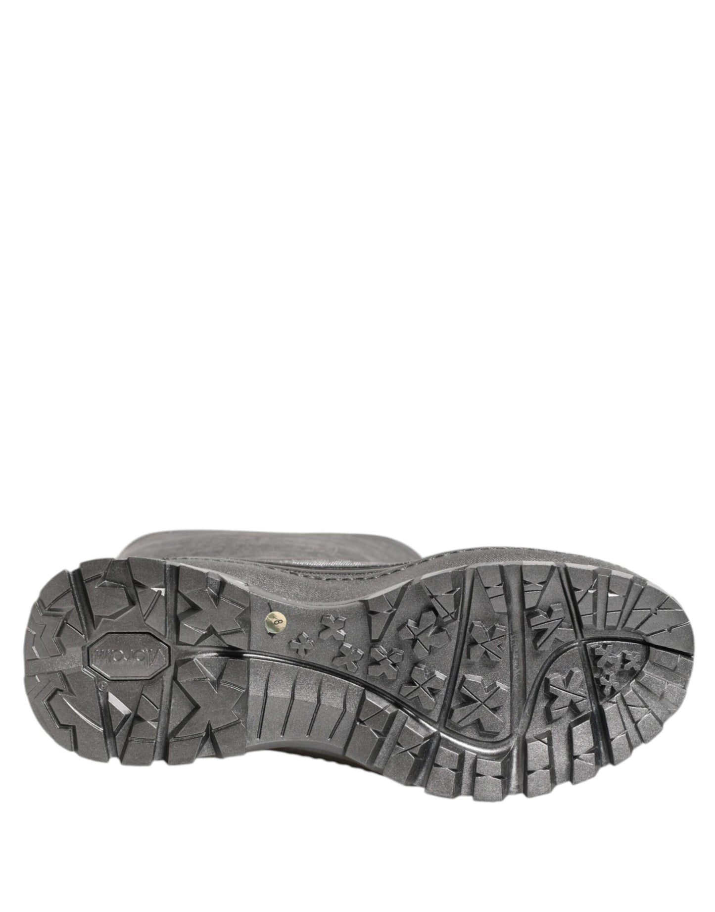 Dolce & Gabbana Metallic Silber Pull On Regen Stiefel Schuhe