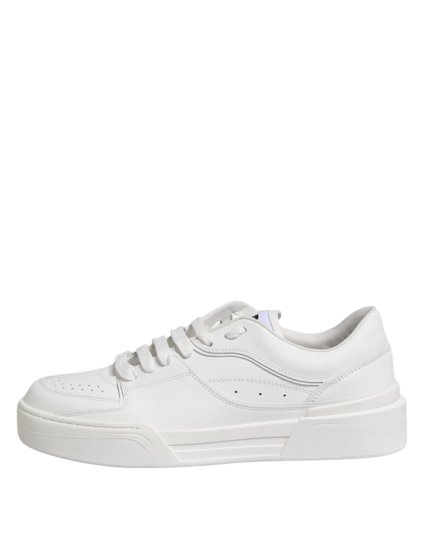 Dolce & Gabbana Weiß Miami Leder Low Top Turnschuhe Schuhe