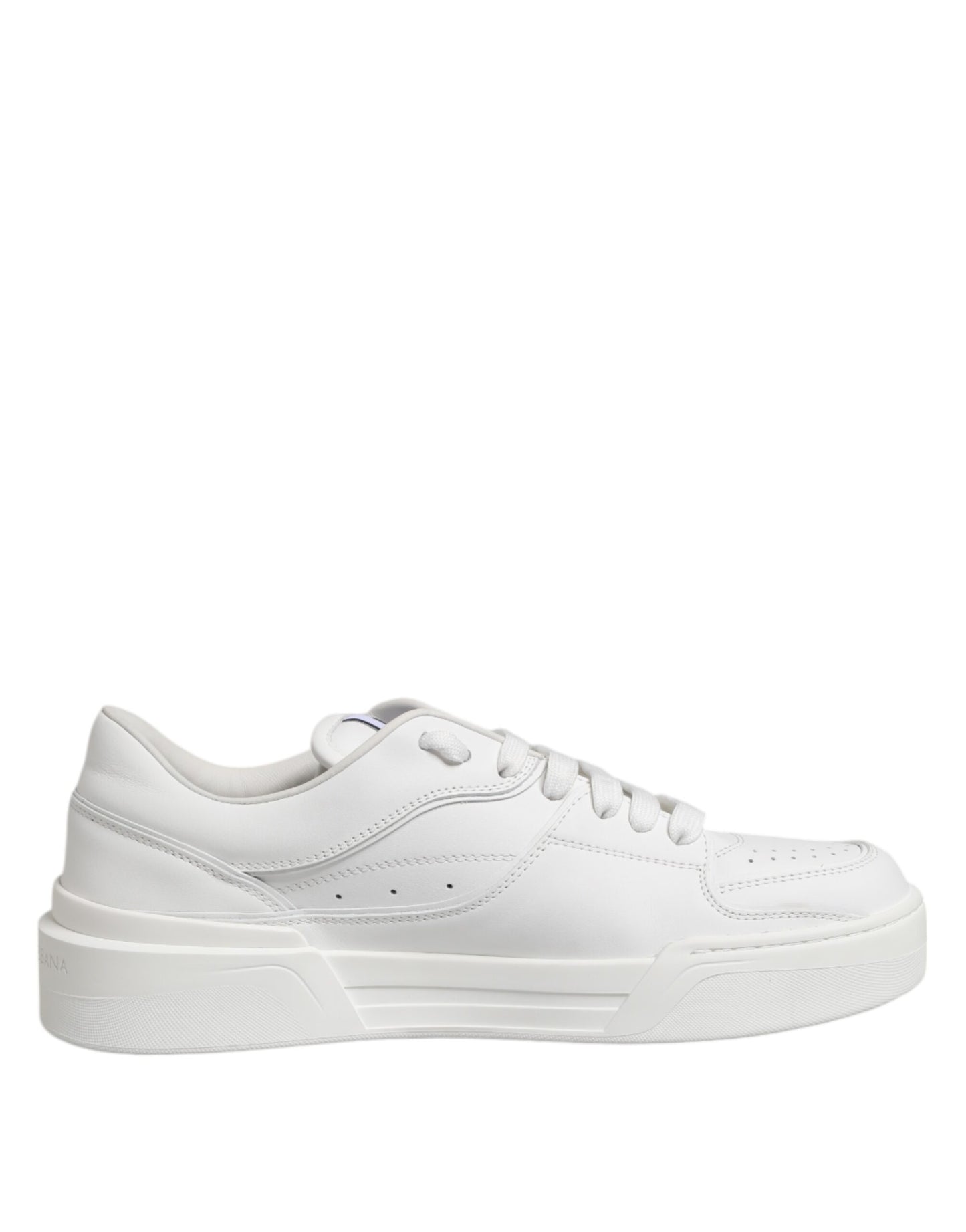 Dolce & Gabbana Weiß Miami Leder Low Top Turnschuhe Schuhe