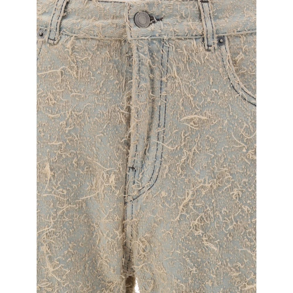Haikure Jeans mit Pilling-Effekt
