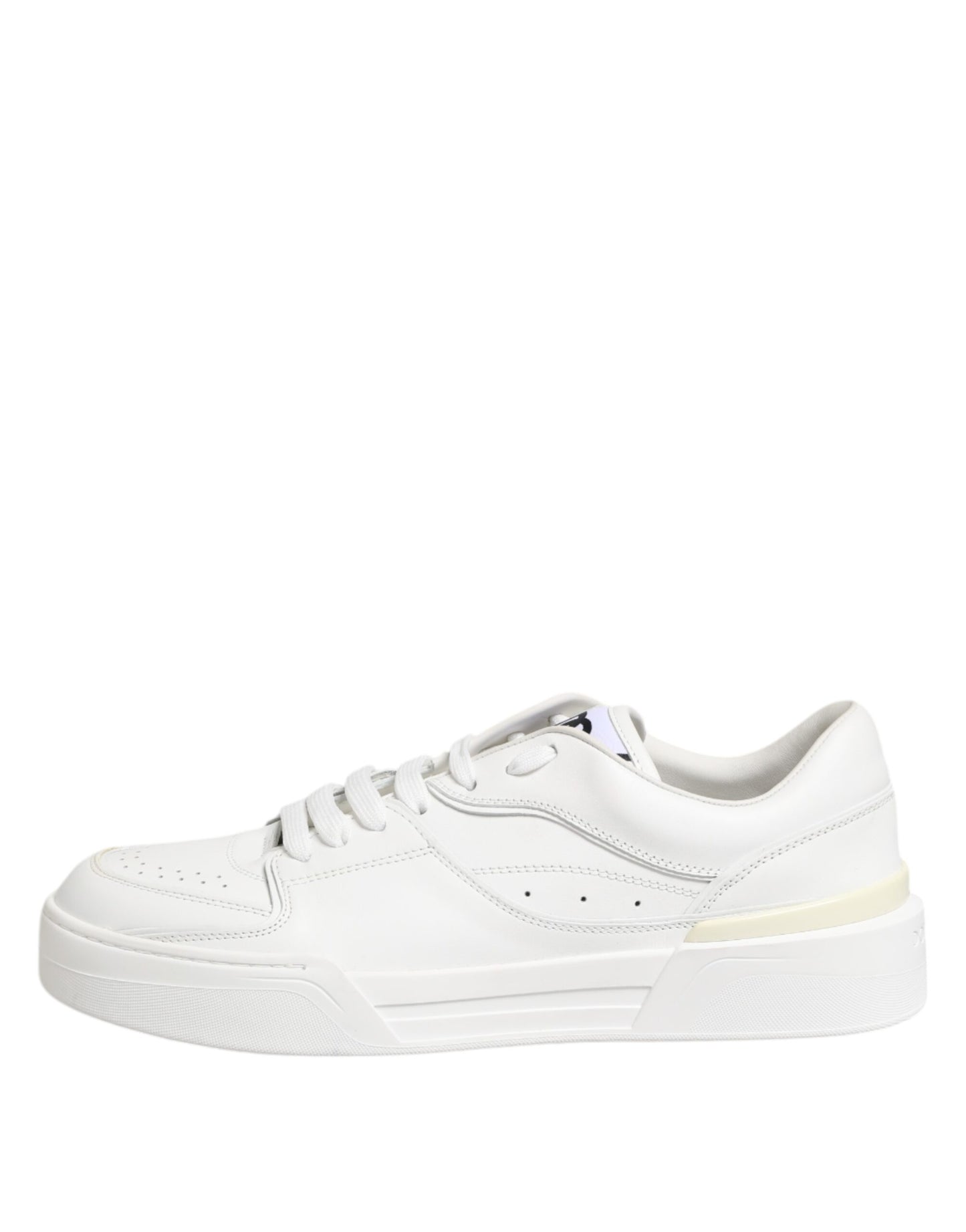 Dolce & Gabbana Weiß Miami Leder Low Top Turnschuhe Schuhe