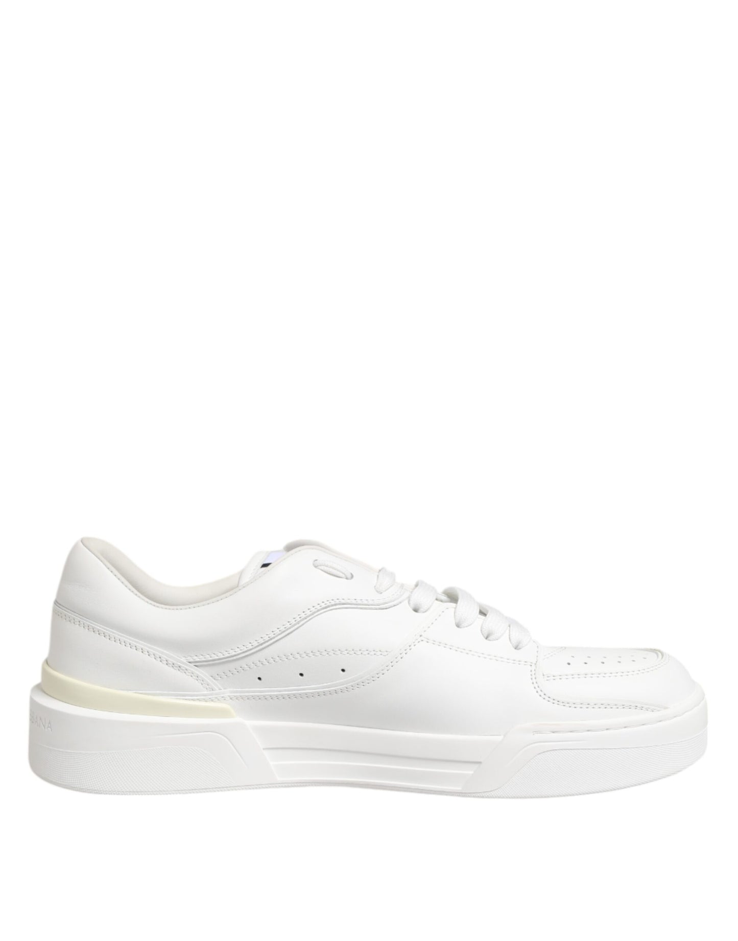 Dolce & Gabbana Weiß Miami Leder Low Top Turnschuhe Schuhe