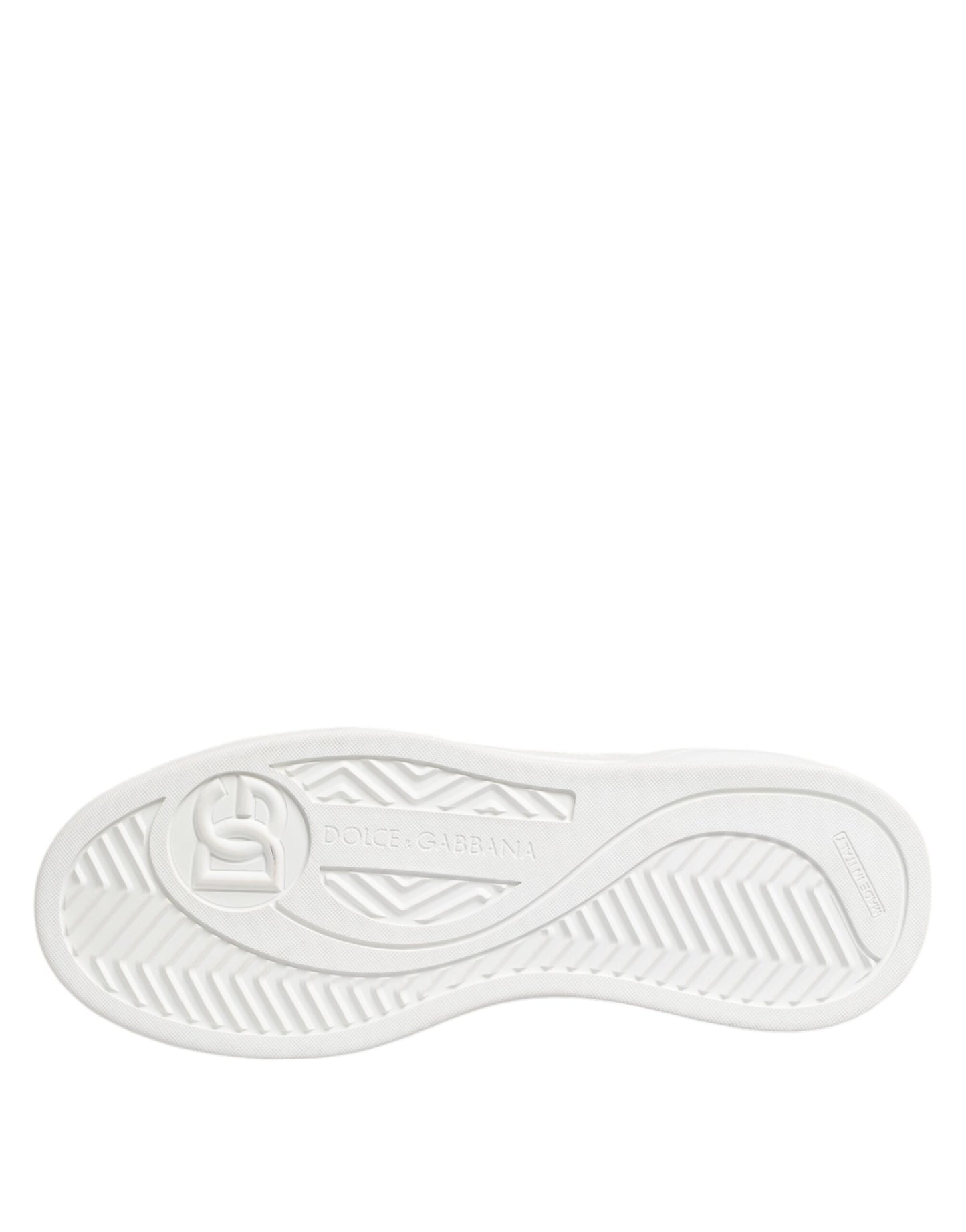 Dolce & Gabbana Weiß Miami Leder Low Top Turnschuhe Schuhe