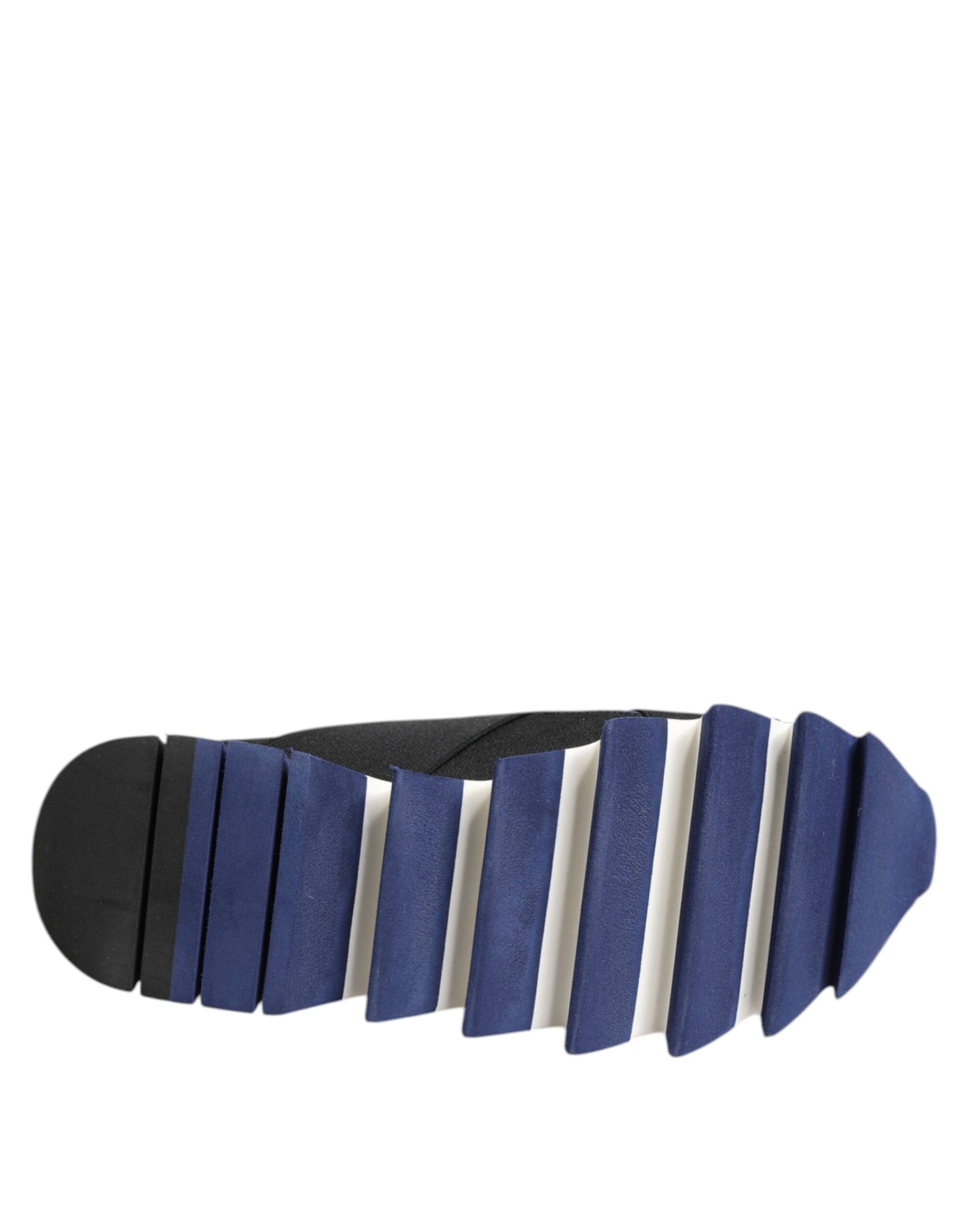 Dolce & Gabbana Blau Schwarz Slip On Low Top Männer Turnschuhe Schuhe