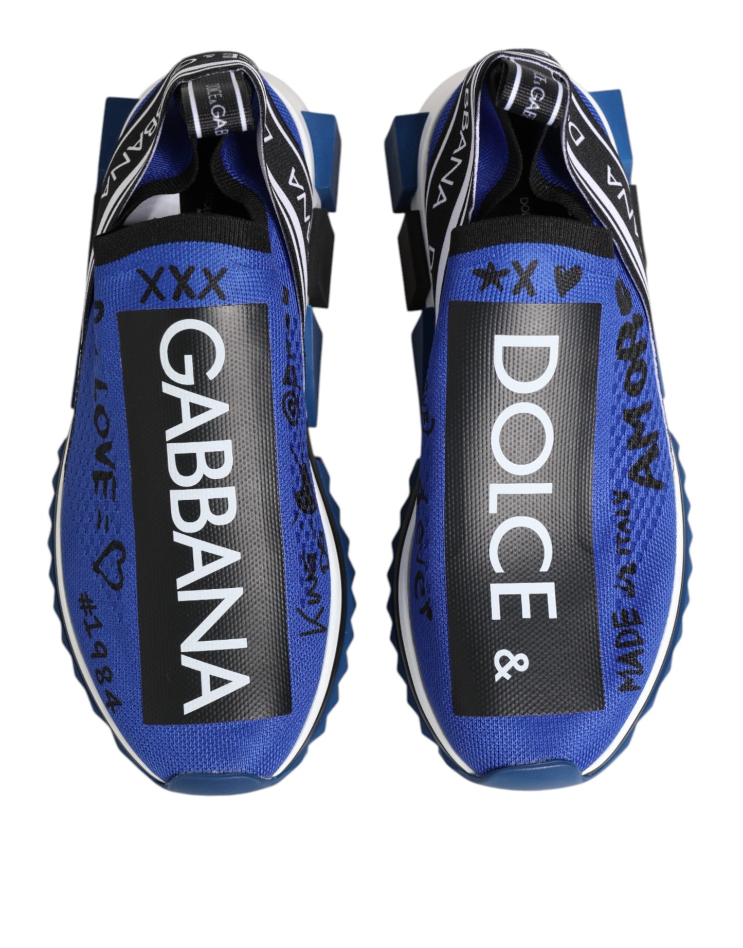 Dolce & Gabbana Blau Logo Low Top Sorrento Turnschuhe Schuhe