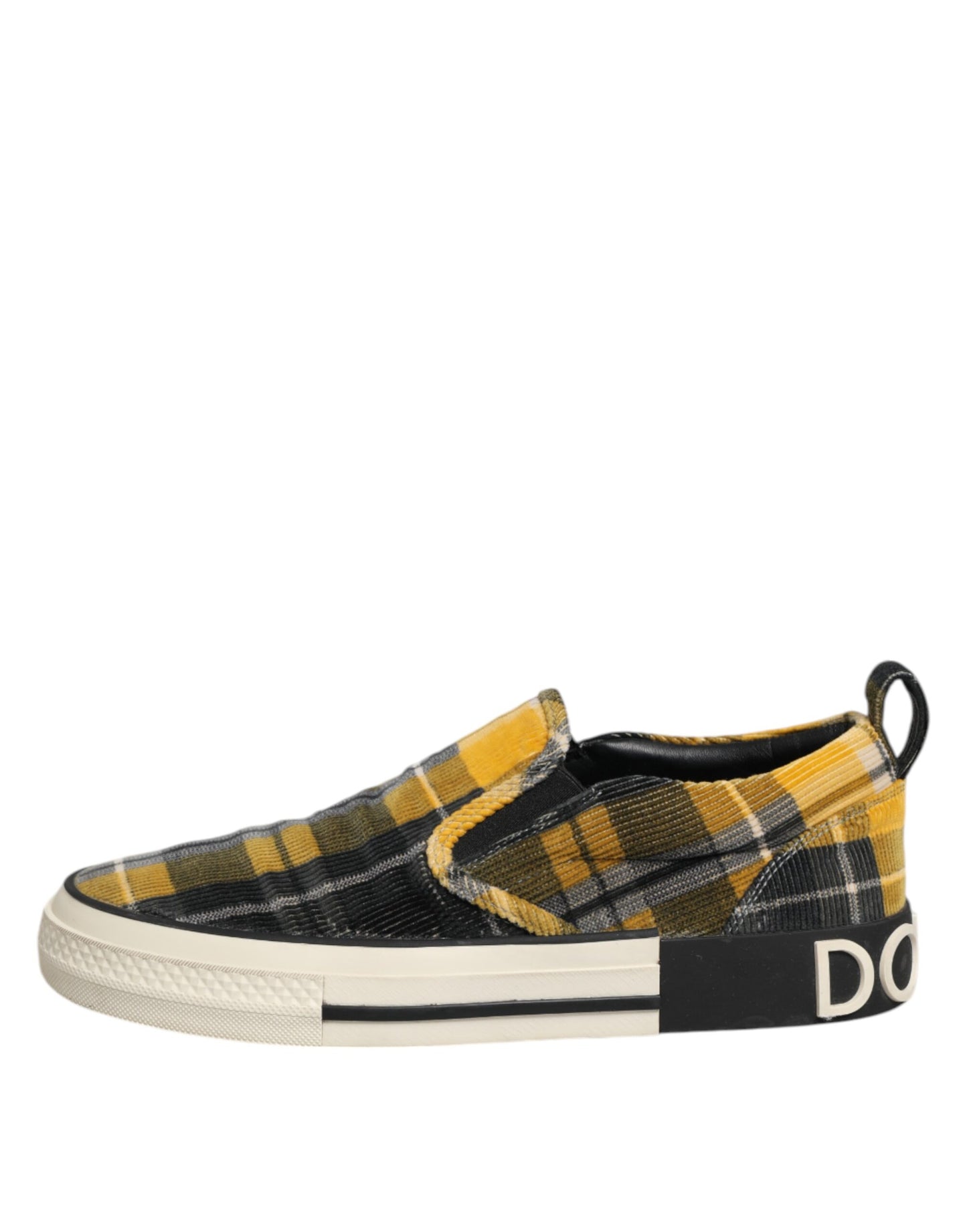 Dolce & Gabbana Multicolor Portofino Tartan Check Sneakers Schuhe