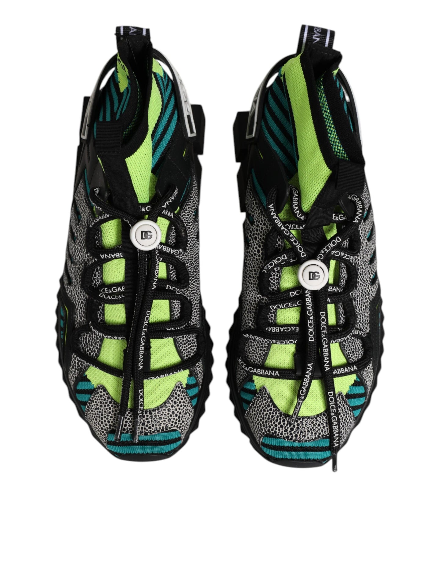 Dolce & Gabbana Multicolor Sorrento Socken Männer Turnschuhe Schuhe