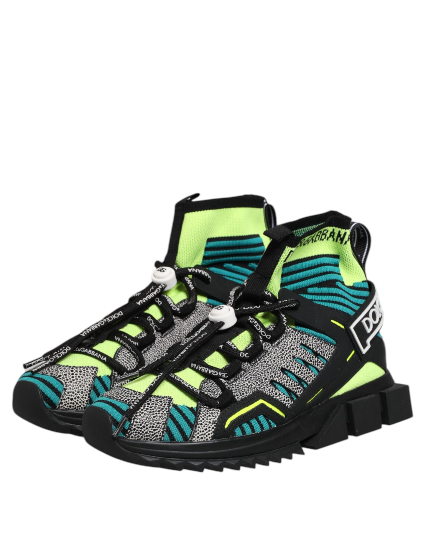 Dolce & Gabbana Multicolor Sorrento Socken Männer Turnschuhe Schuhe