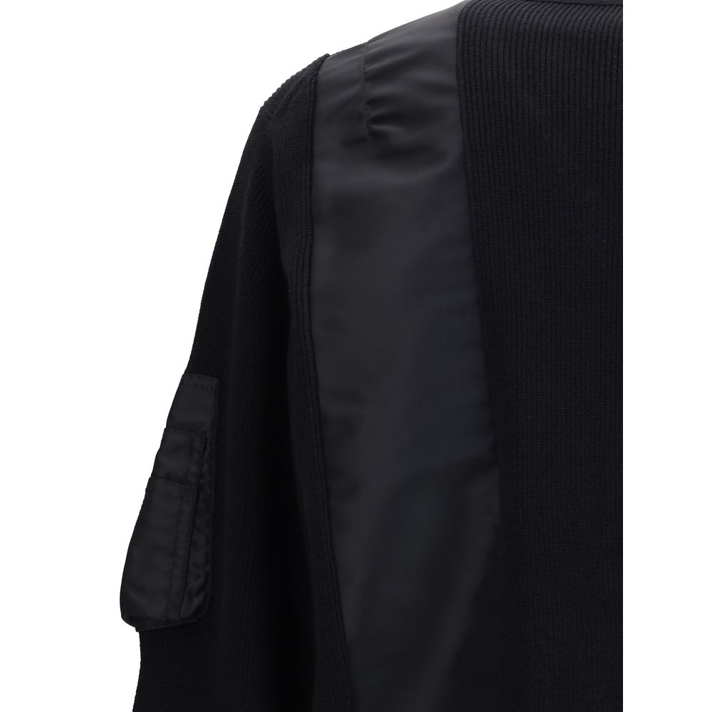 Sacai Jacke mit Reißverschluss und Blende