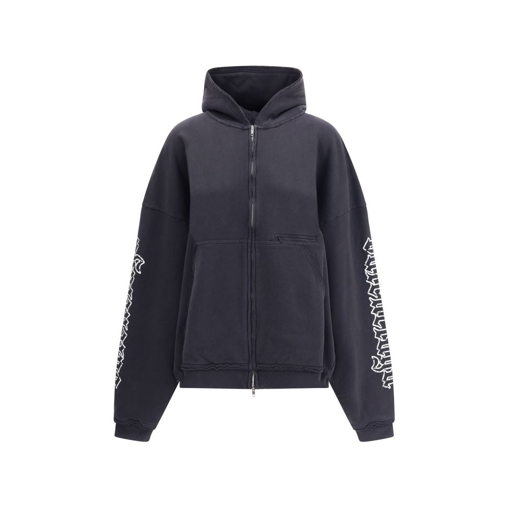 Balenciaga Hoodie mit schwarzem Schriftmotiv