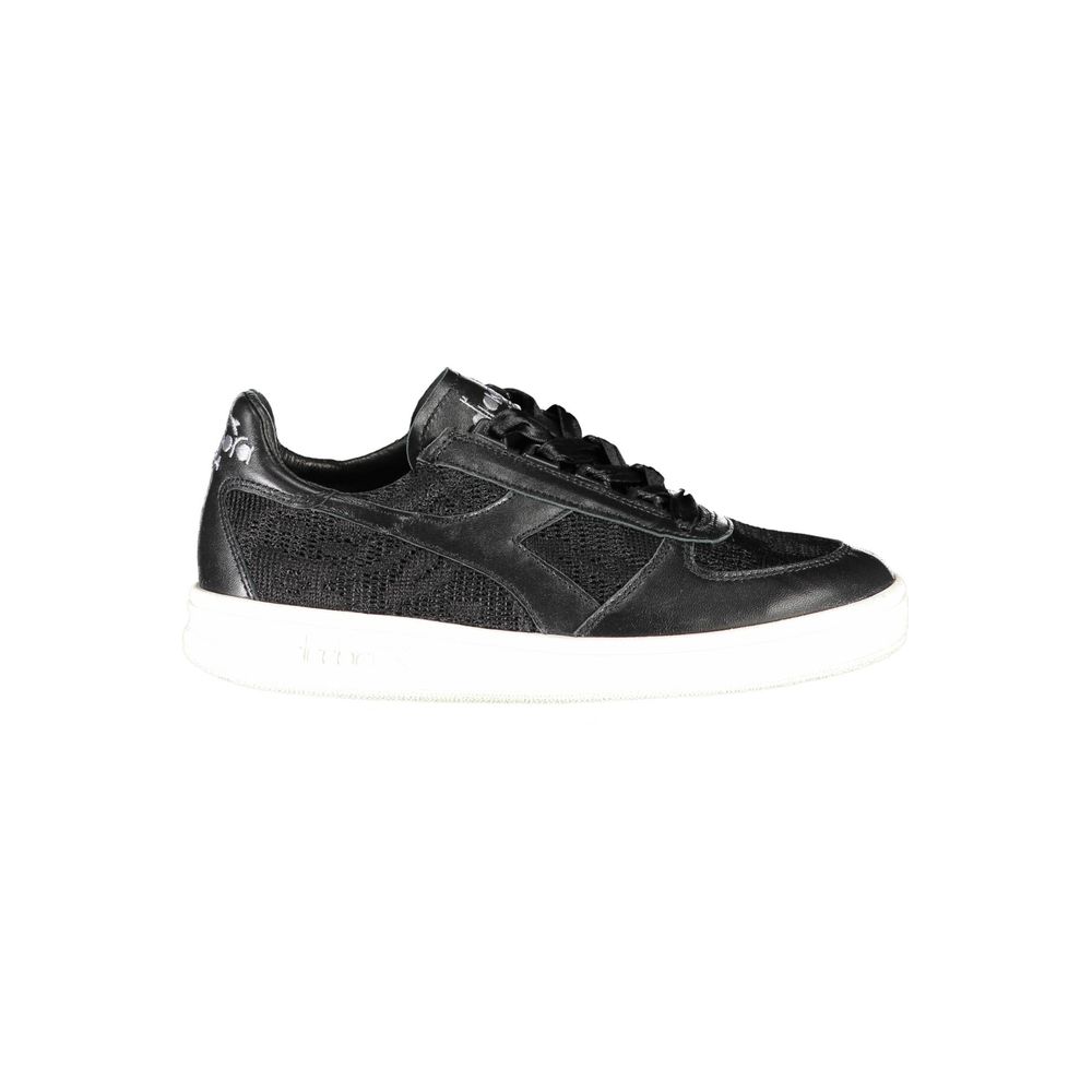Diadora Schwarzer Stoffsneaker