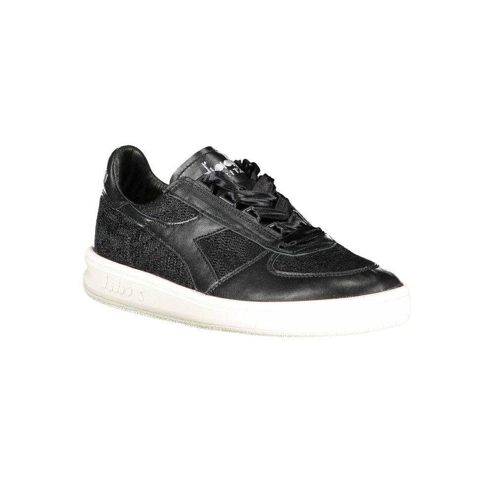Diadora Schwarzer Stoffsneaker