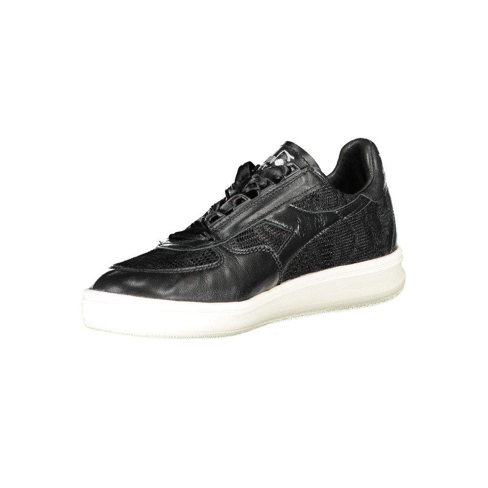 Diadora Schwarzer Stoffsneaker