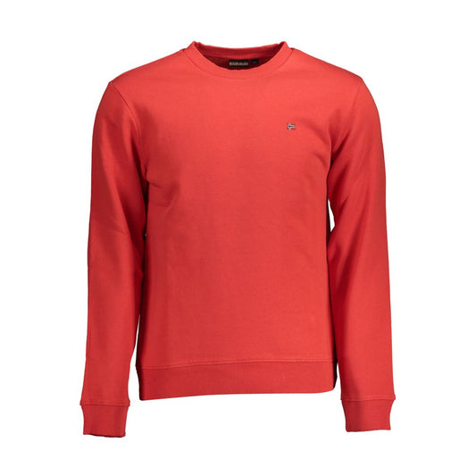 Napapijri Roter Baumwollpullover für Männer
