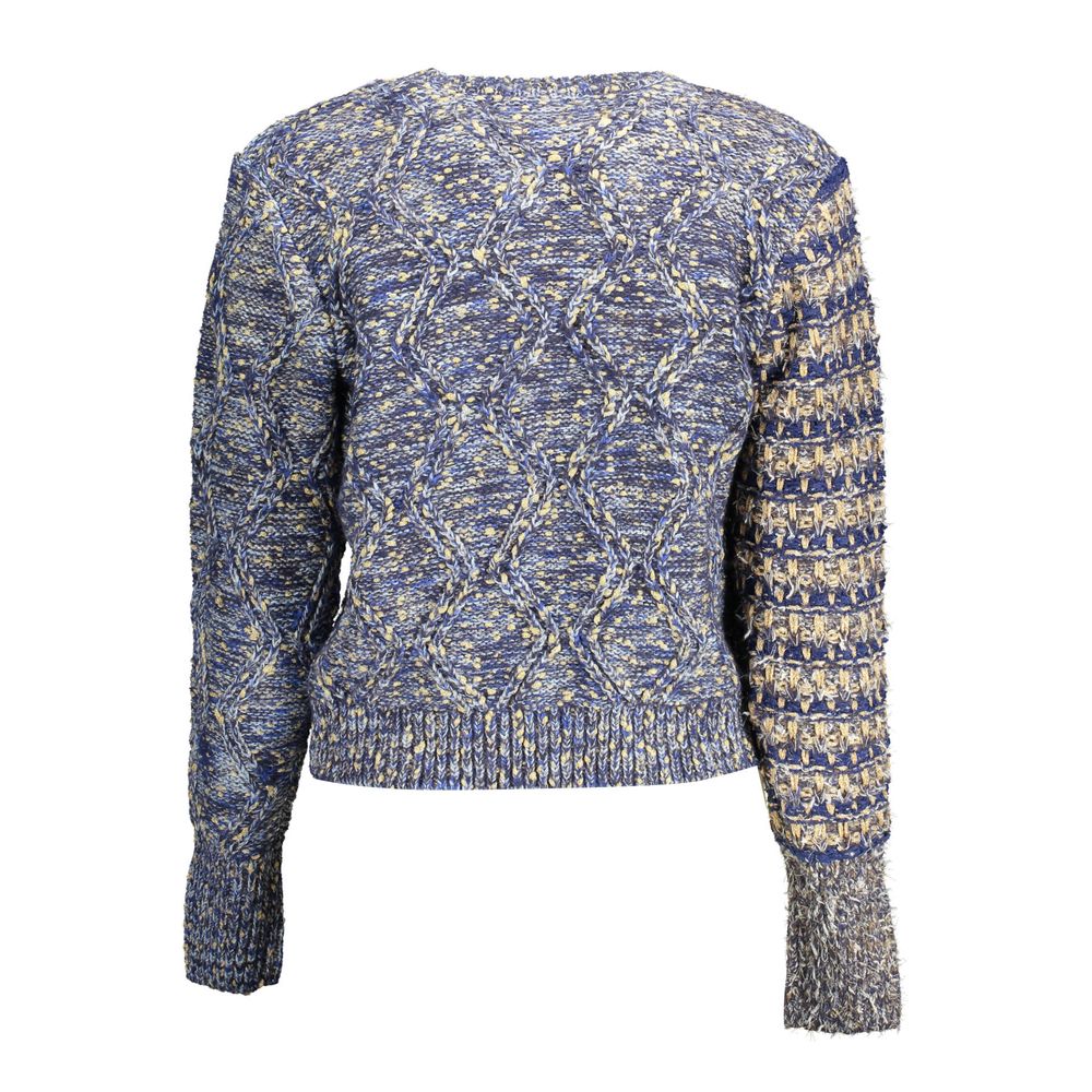 Desigual Blauer Polyester-Pullover