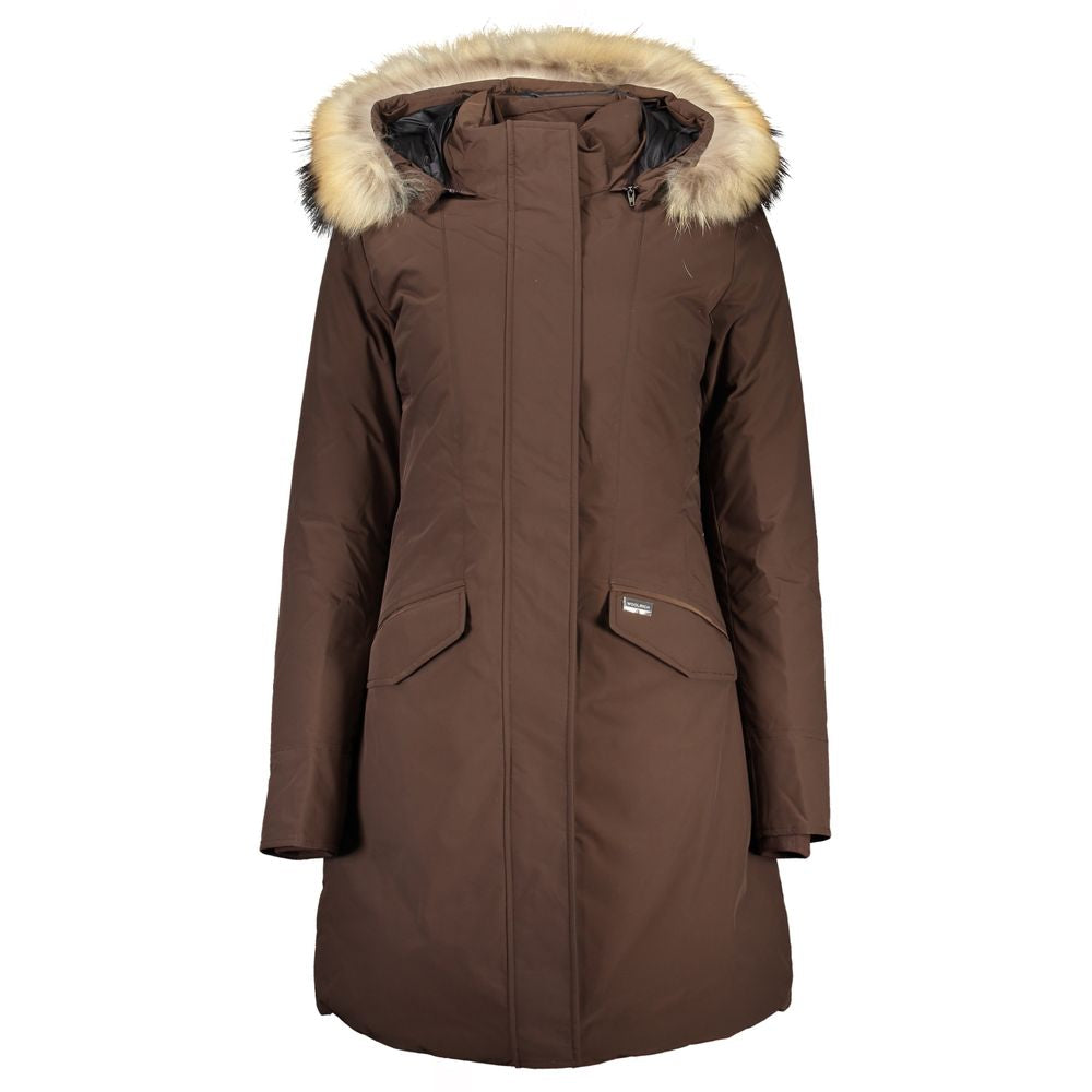 Woolrich Braune Baumwolljacken &