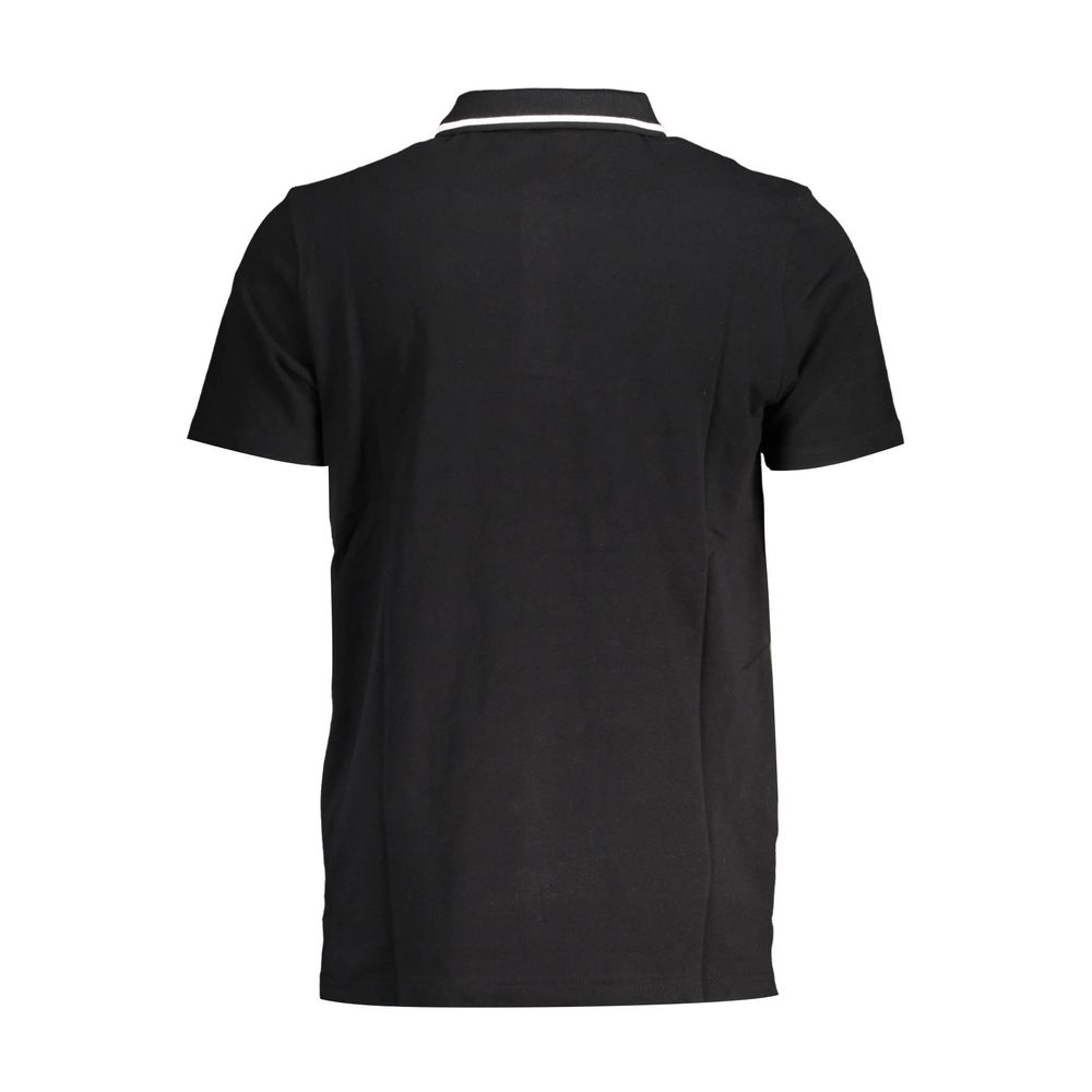 Fila Schwarzes Baumwoll-Poloshirt