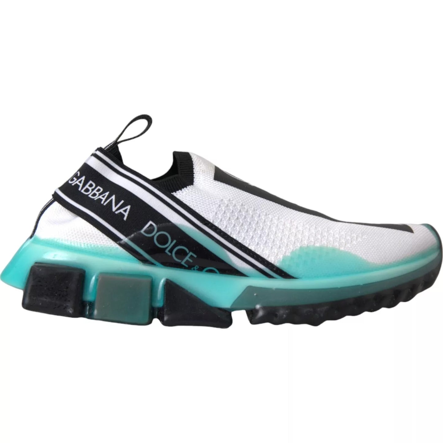 Dolce & Gabbana Schwarz Weiß Blau Slip On Sorrento Sneakers