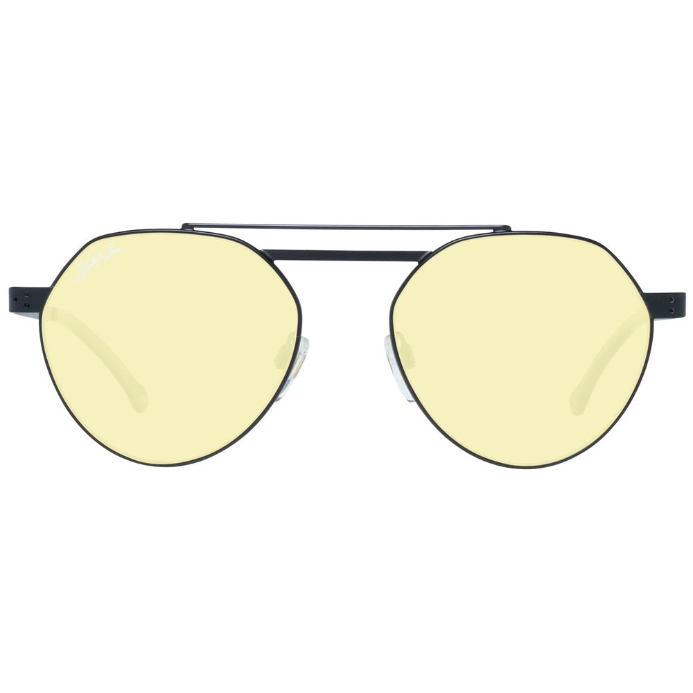 Hally&Son Schwarze Metall-Sonnenbrille