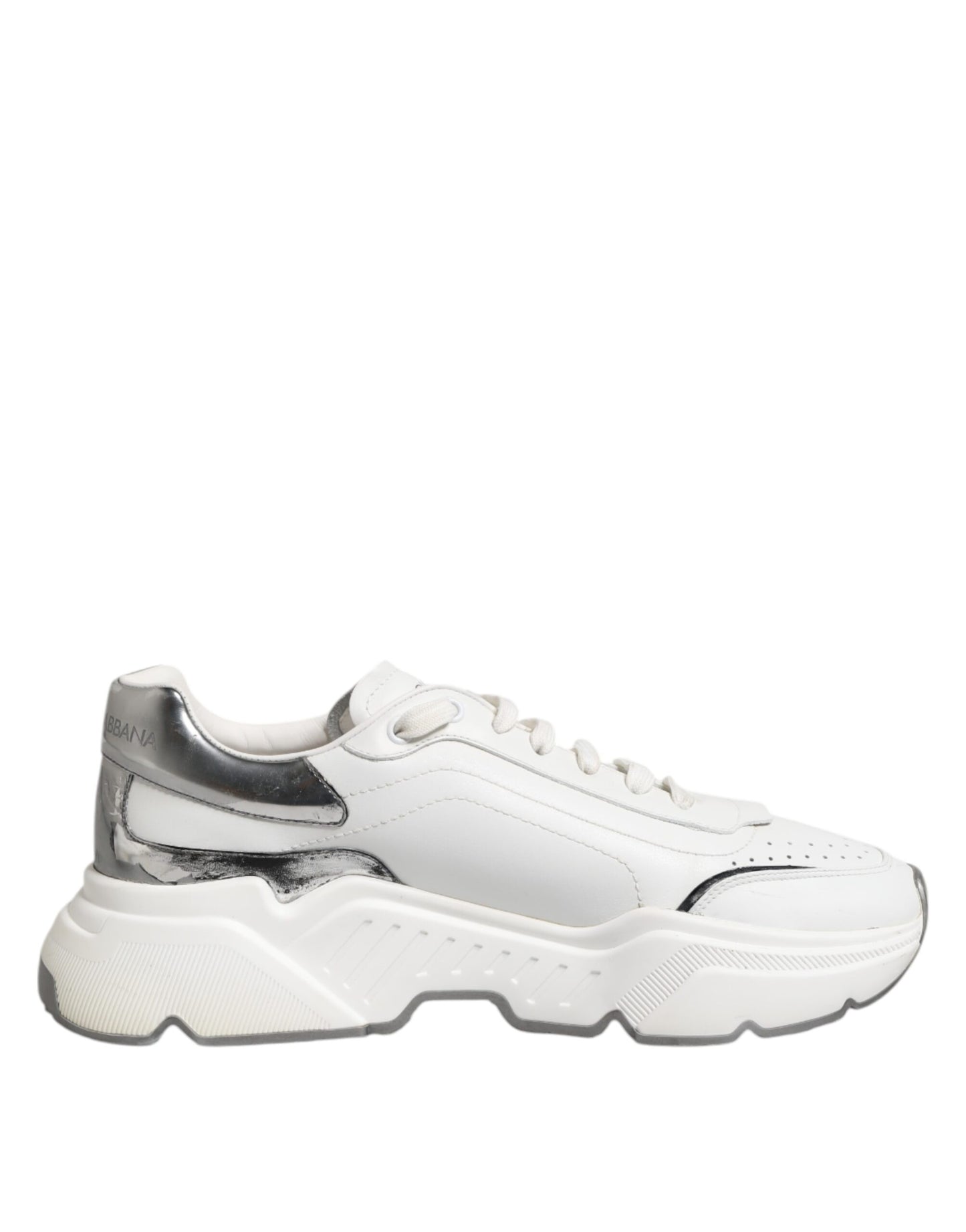 Dolce & Gabbana Weiß Daymaster Leder Low Top Turnschuhe Schuhe