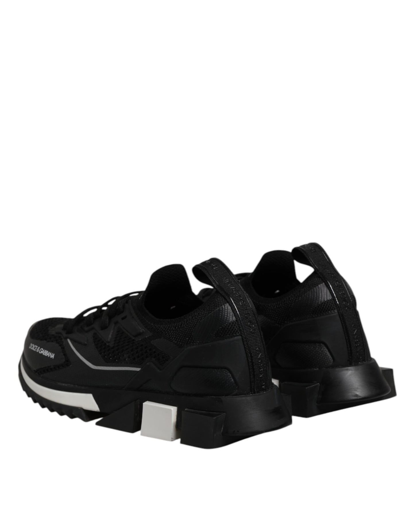 Dolce & Gabbana Schwarz SORRENTO Lace Up Männer Turnschuhe Schuhe