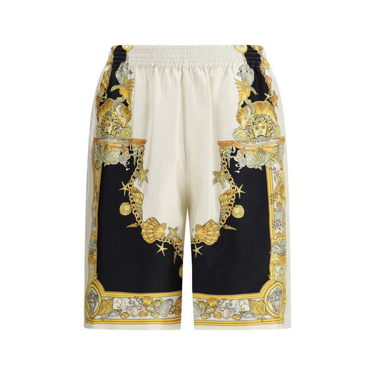 Versace Bermuda-Shorts aus mehrfarbiger Seide