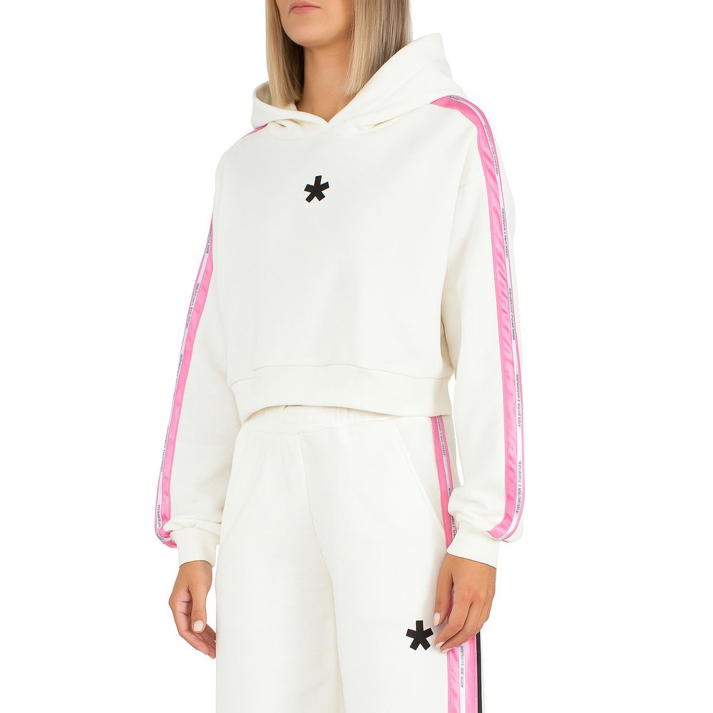 Comme Des Fuckdown Weißer Baumwollpullover für Frauen