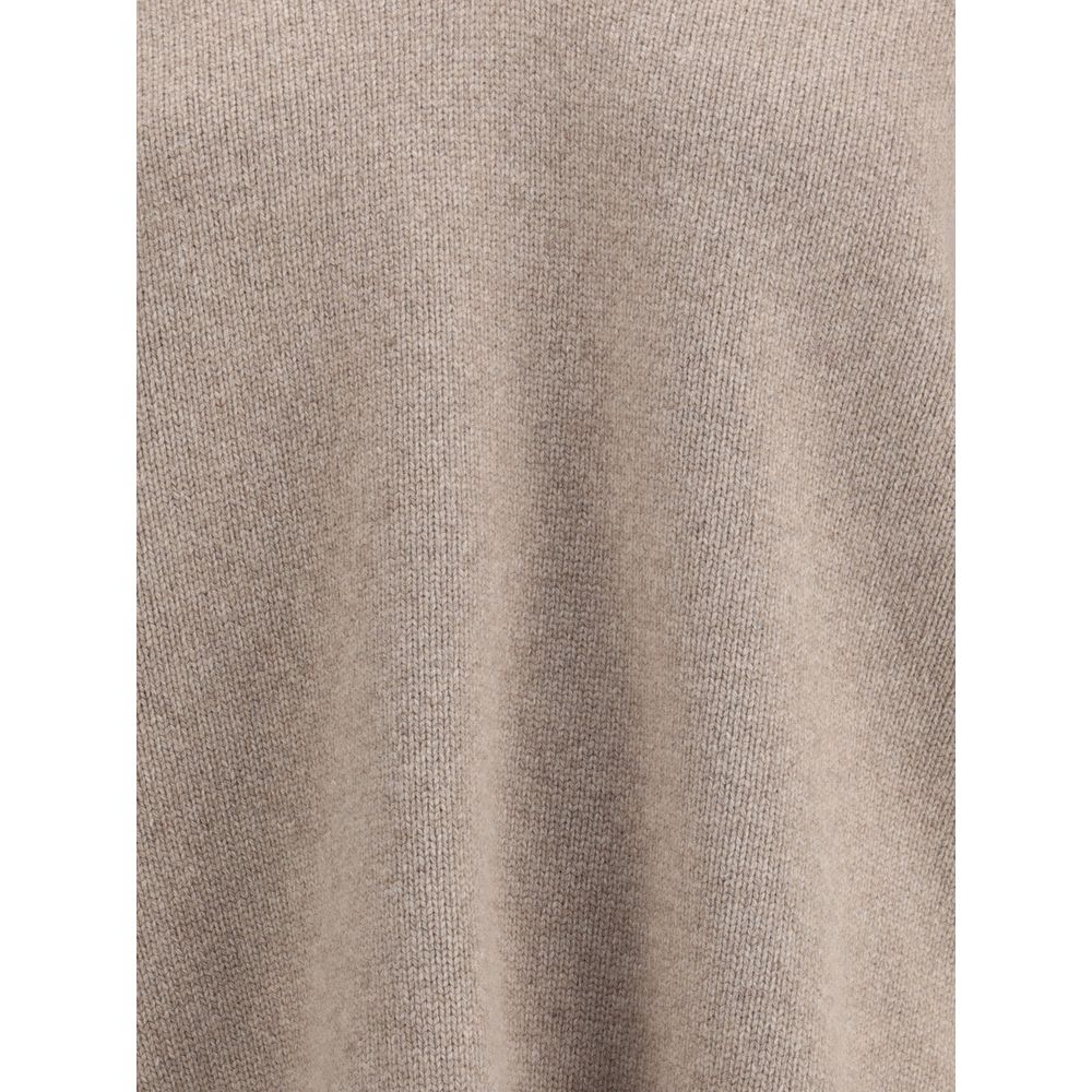 Rohe Pullover mit V-Ausschnitt aus Wolle