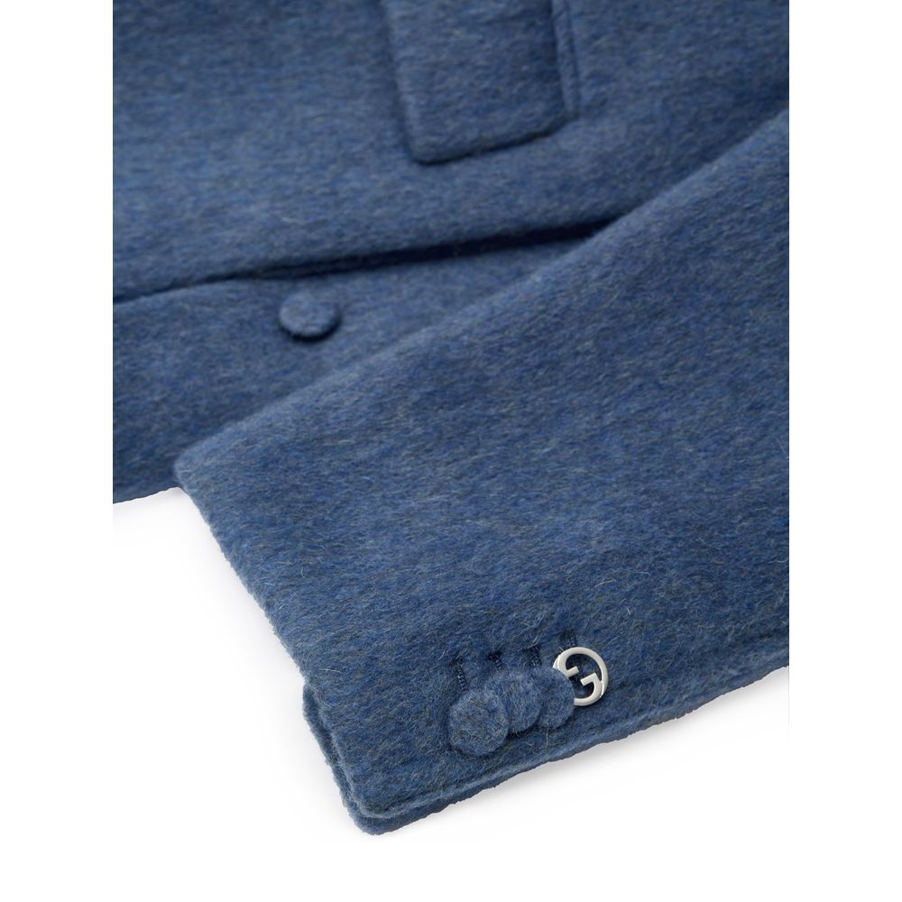 Gucci Hellblaue Wolljacken &