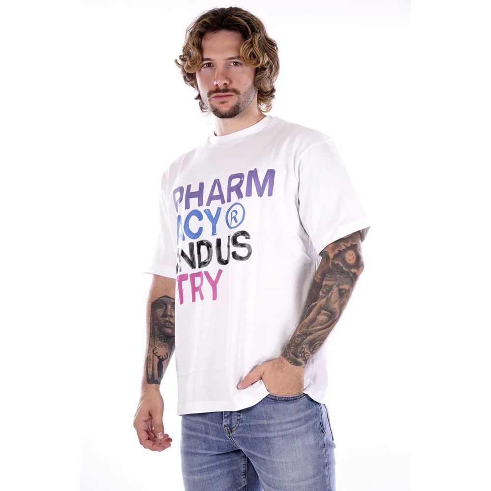 Pharmacy Industry T-Shirt aus weißer Baumwolle