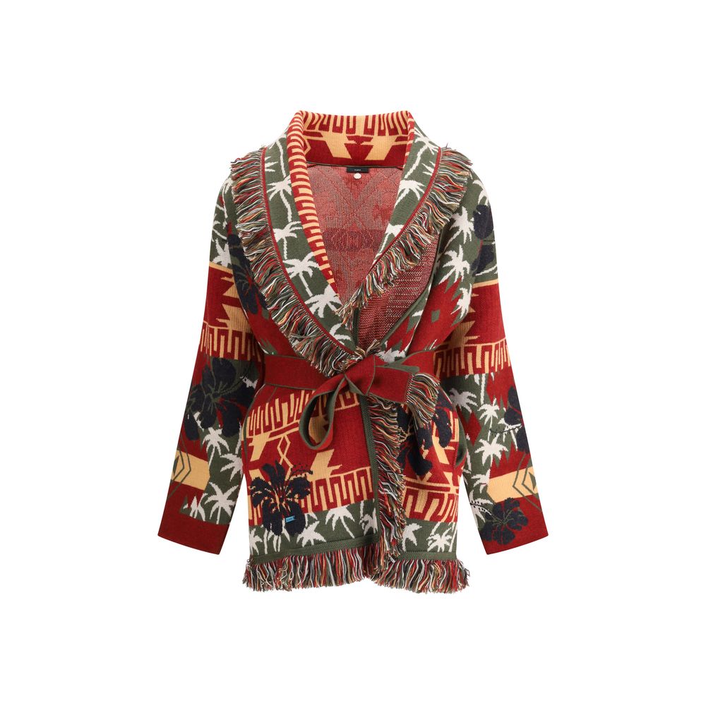 Alanui Hibiskusblüten Strickjacke