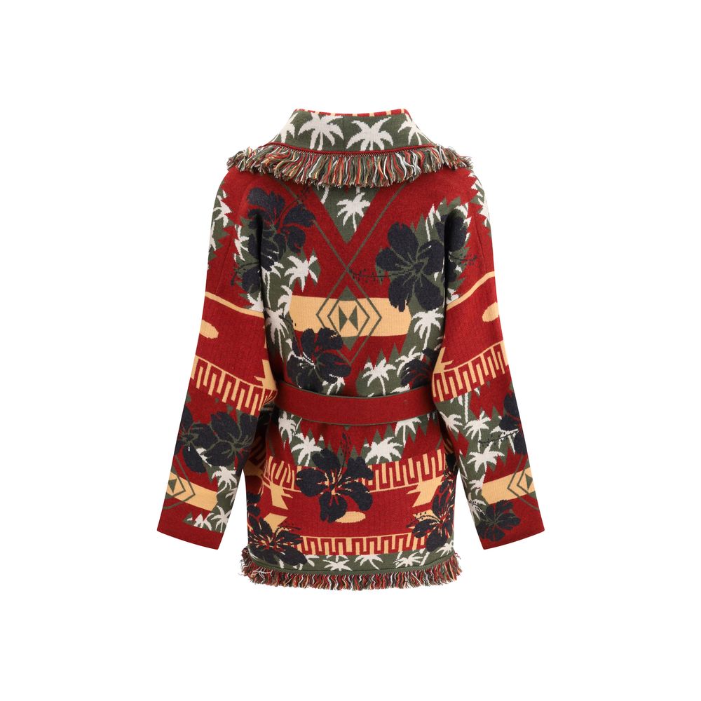 Alanui Hibiskusblüten Strickjacke
