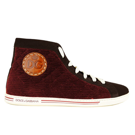 Dolce & Gabbana Sneaker aus rotem Kalbsleder