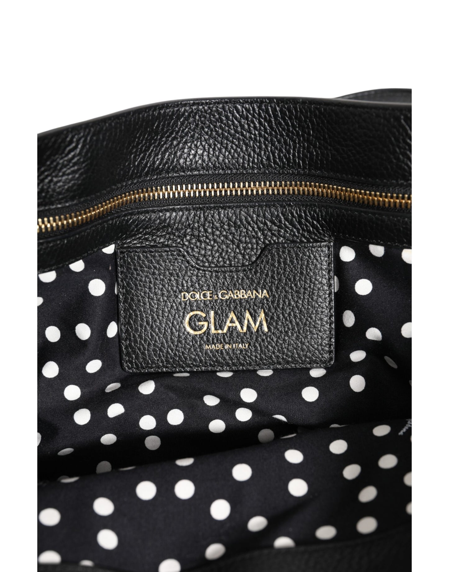 Dolce & Gabbana Braun Leopard GLAM Leder Logo Plaque Tote Bag