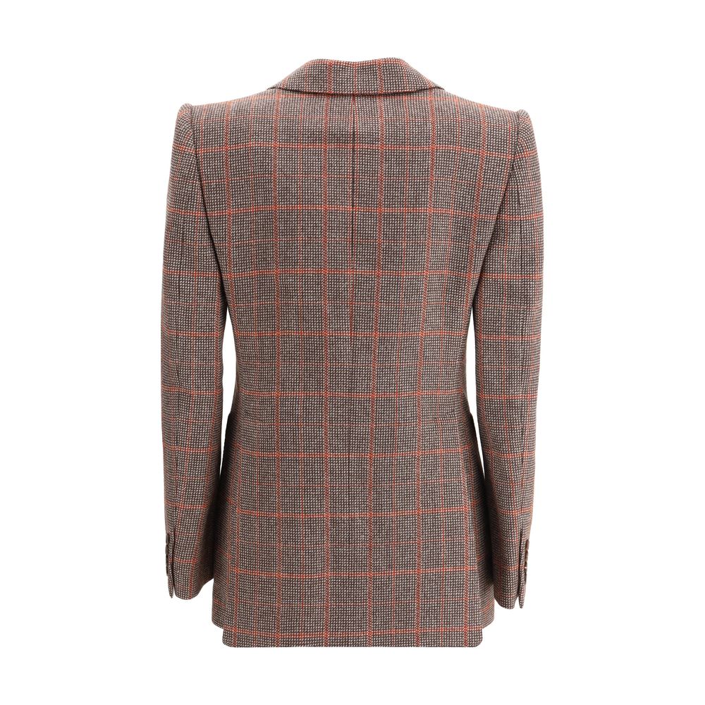 Chloé Karierter Blazer aus Wolle