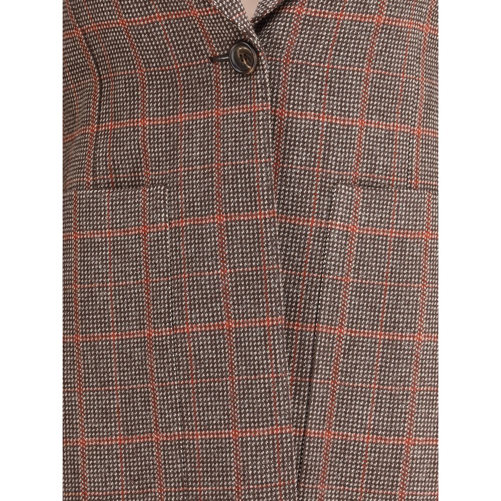Chloé Karierter Blazer aus Wolle