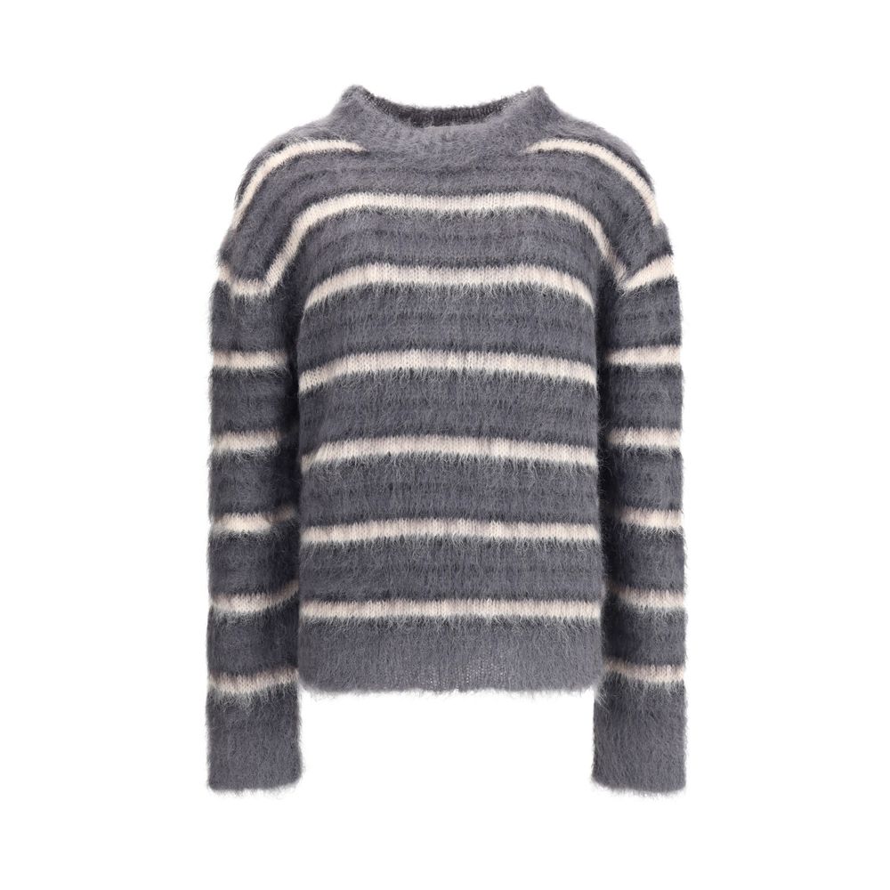 Marni Gestreifter Woll-Mohair-Pullover
