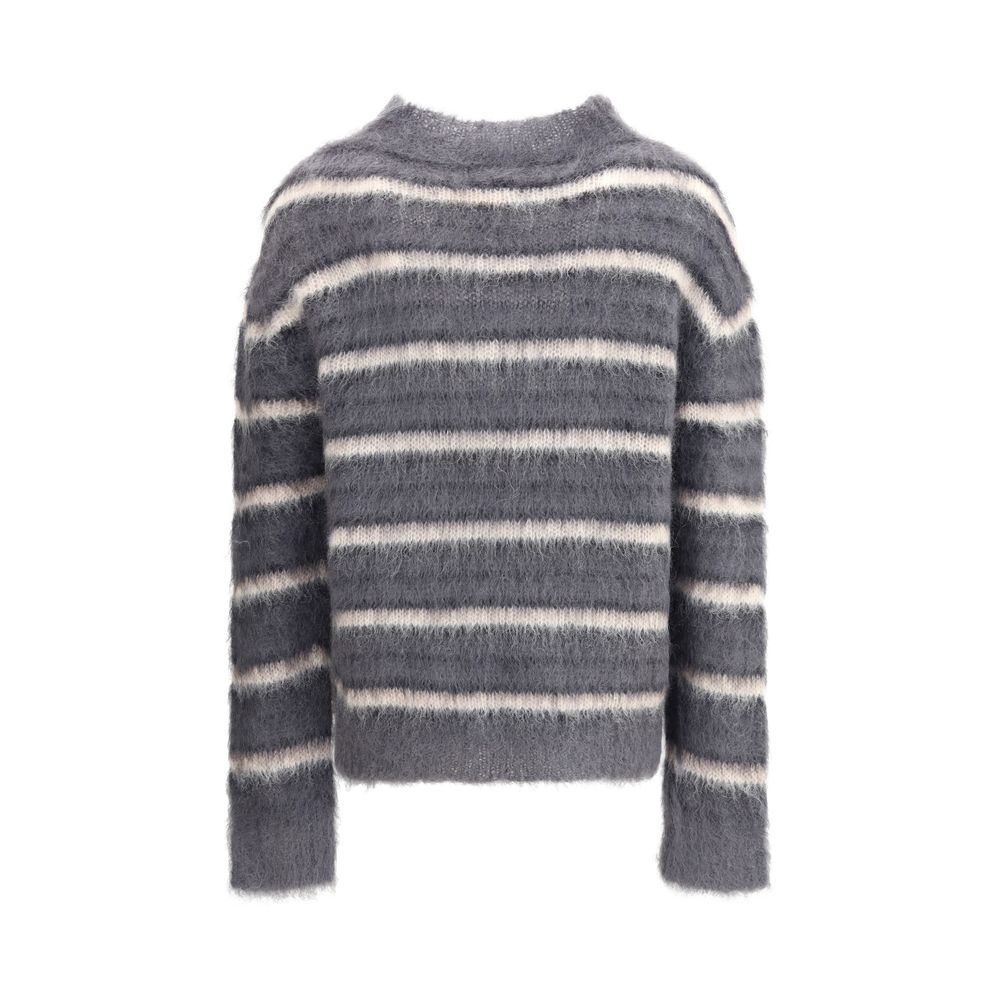 Marni Gestreifter Woll-Mohair-Pullover