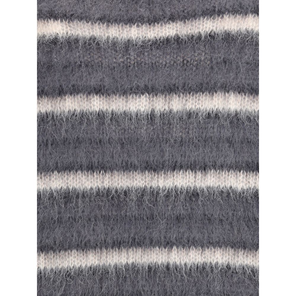 Marni Gestreifter Woll-Mohair-Pullover