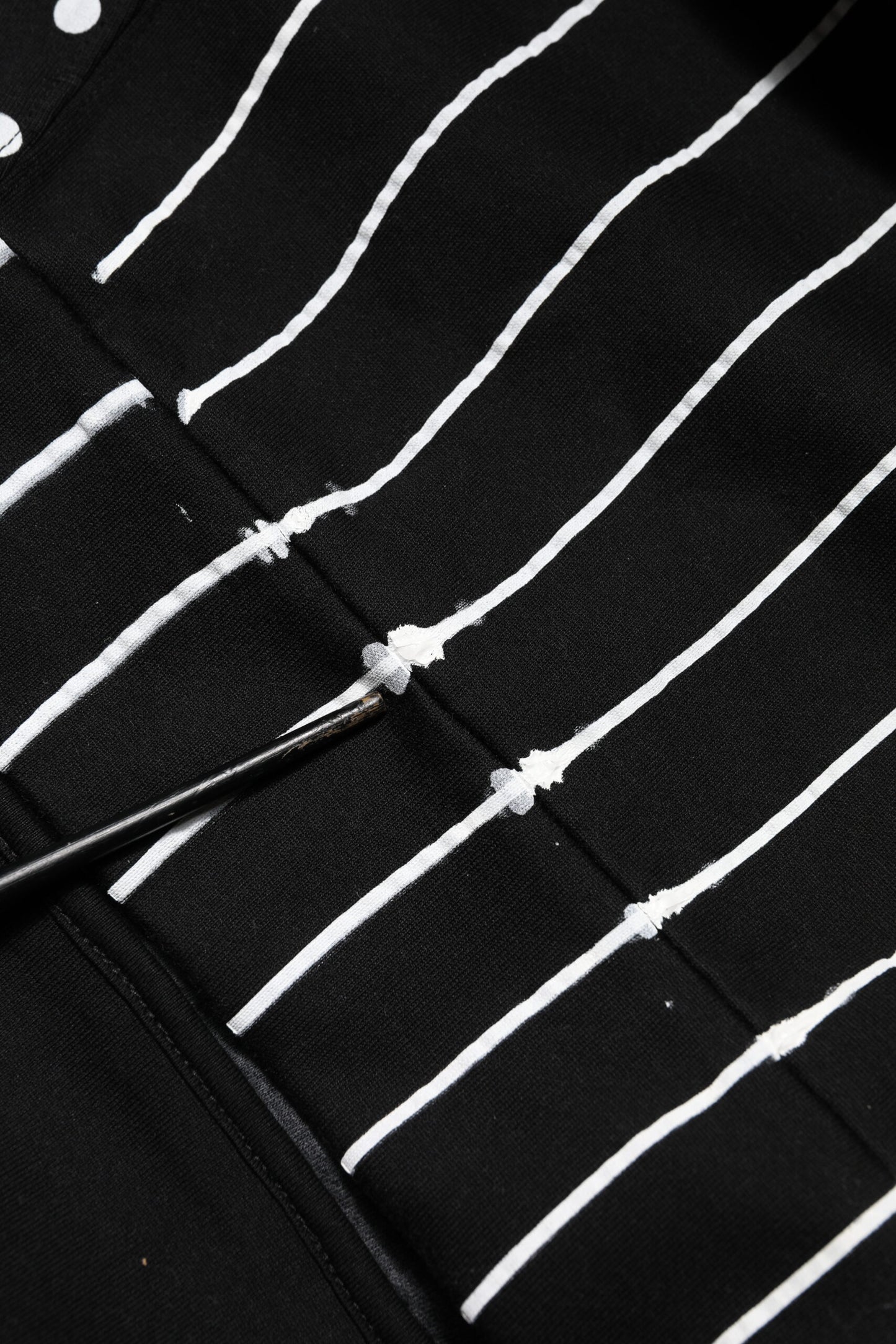 Dolce & Gabbana Schwarzes Streifen Kapuzen-Sweatshirt für Männer Pullover