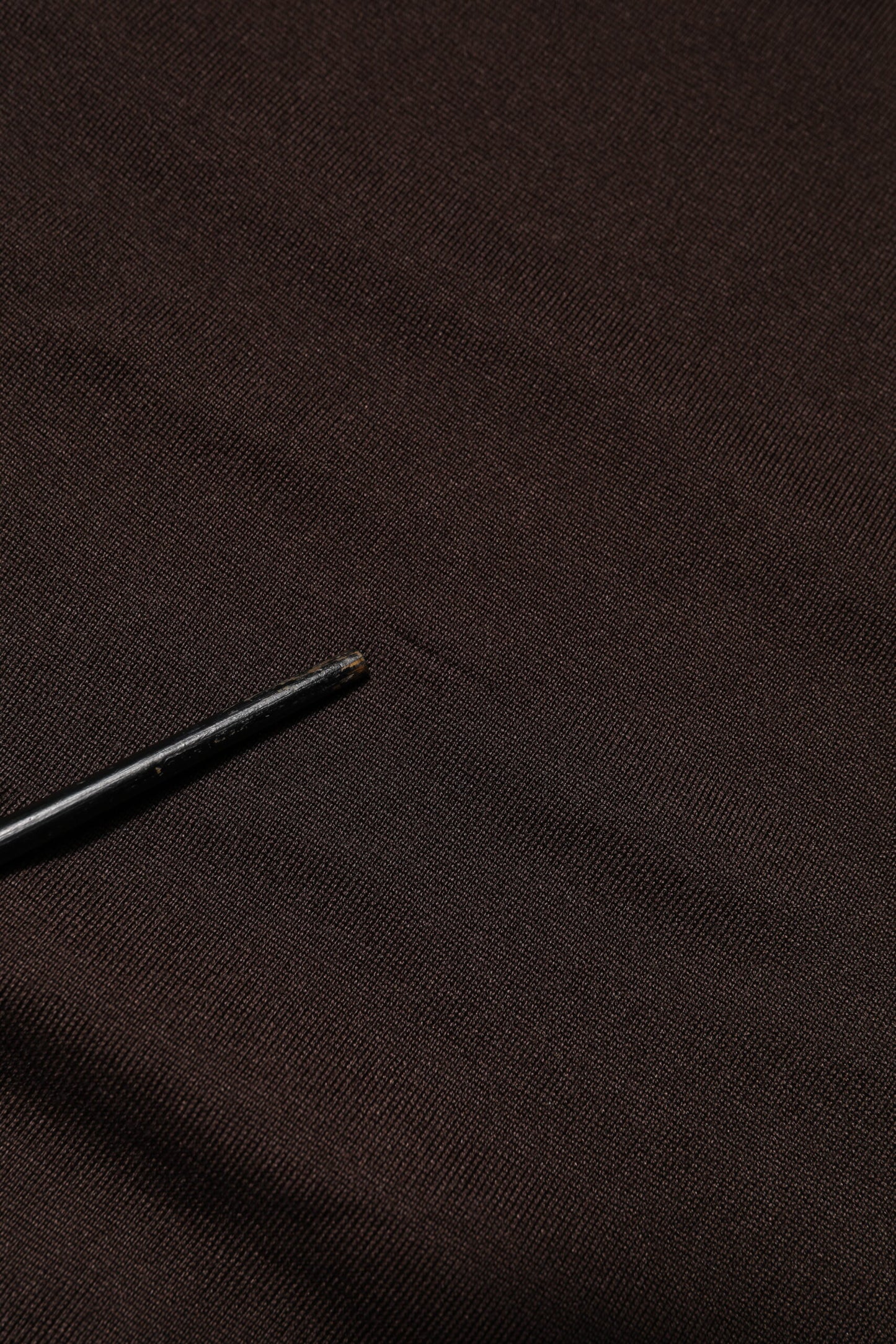 Dolce & Gabbana Braunes Seiden-T-Shirt mit Rundhalsausschnitt und kurzen Ärmeln