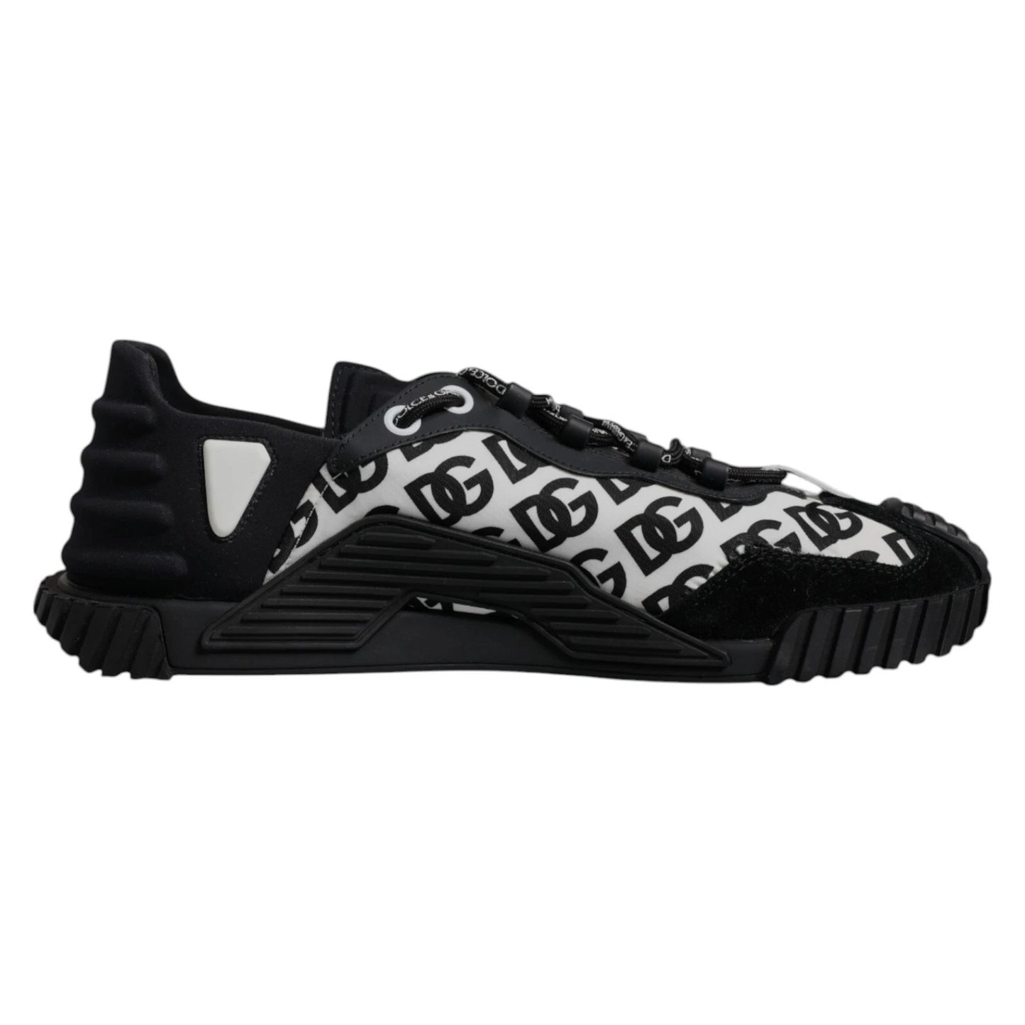 Dolce & Gabbana Schwarz Logo Lace Up Low Top NS1 Turnschuhe